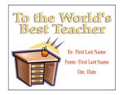 best teacher certificates